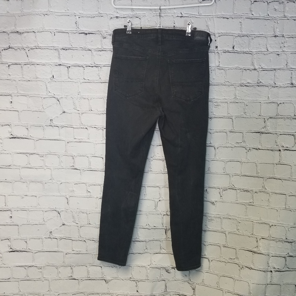 AE black super hi rise jegging super stretch 14